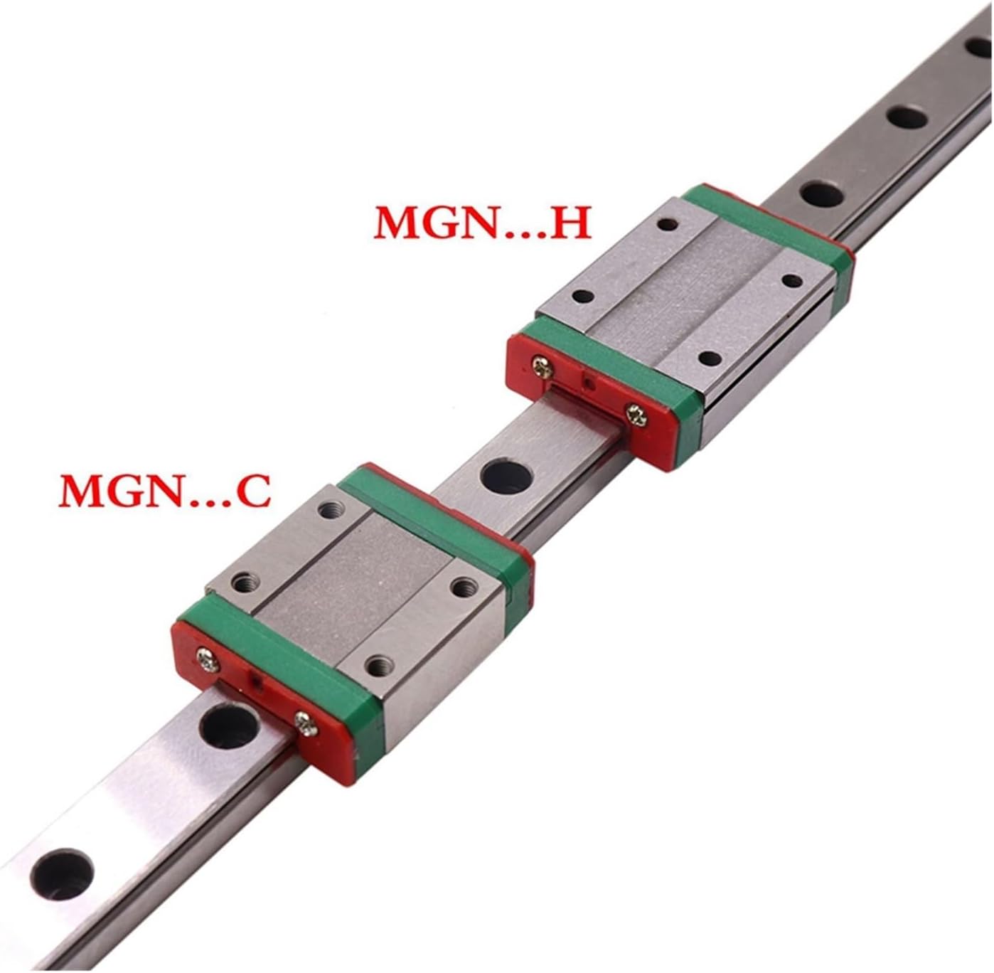 CNC Machine with Moving Rail Set Linear Rail Guide for 3D Printer MGN12, 1 Piece MGN12C Miniature Slider + Carriage 100mm to 950(650mm)