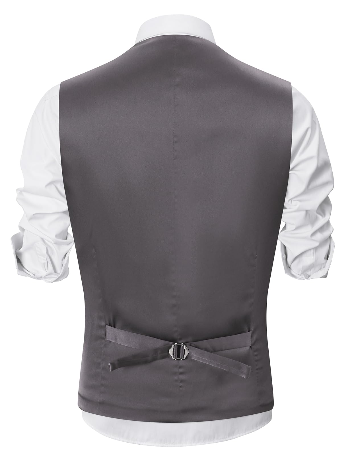 mintgreen Gilet da uomo, abito formale, monopetto, taglio sottile, tinta unita, gilet da matrimonio
