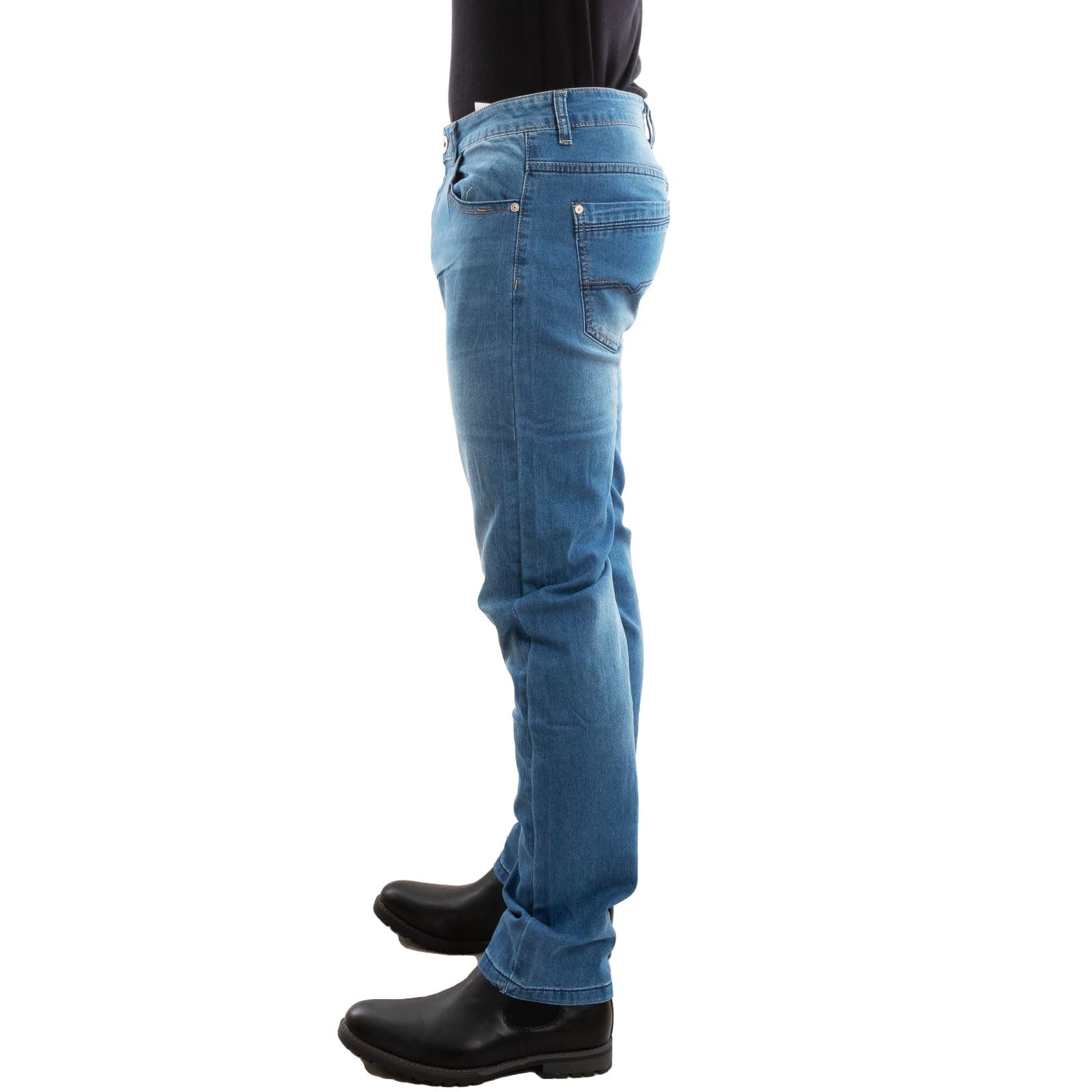 Toocool - Vaqueros de Corte Regular para Hombre, Pantalones Hombres de Algodón, Vaqueros de Cintura Media, Jeans Tejanos Hombre LE-2487