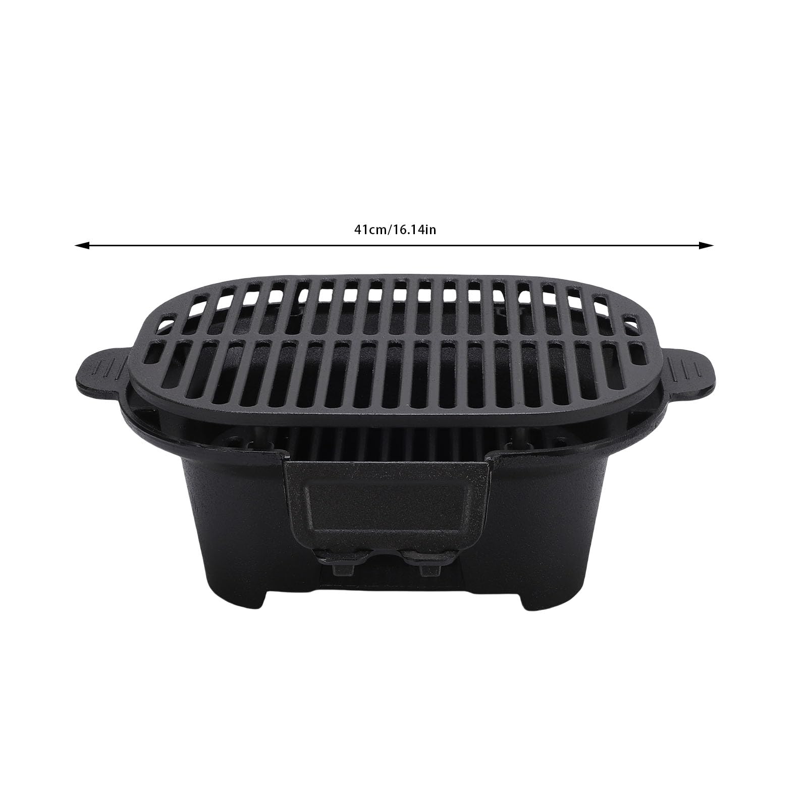 VBESTLIFE Piccolo Fornello da Campeggio Portatile a Carbone Giapponese Hibachi Grill con Distribuzione Uniforme del Calore per Bistecche e Verdure, Ideale per Avventure All'aria Aperta