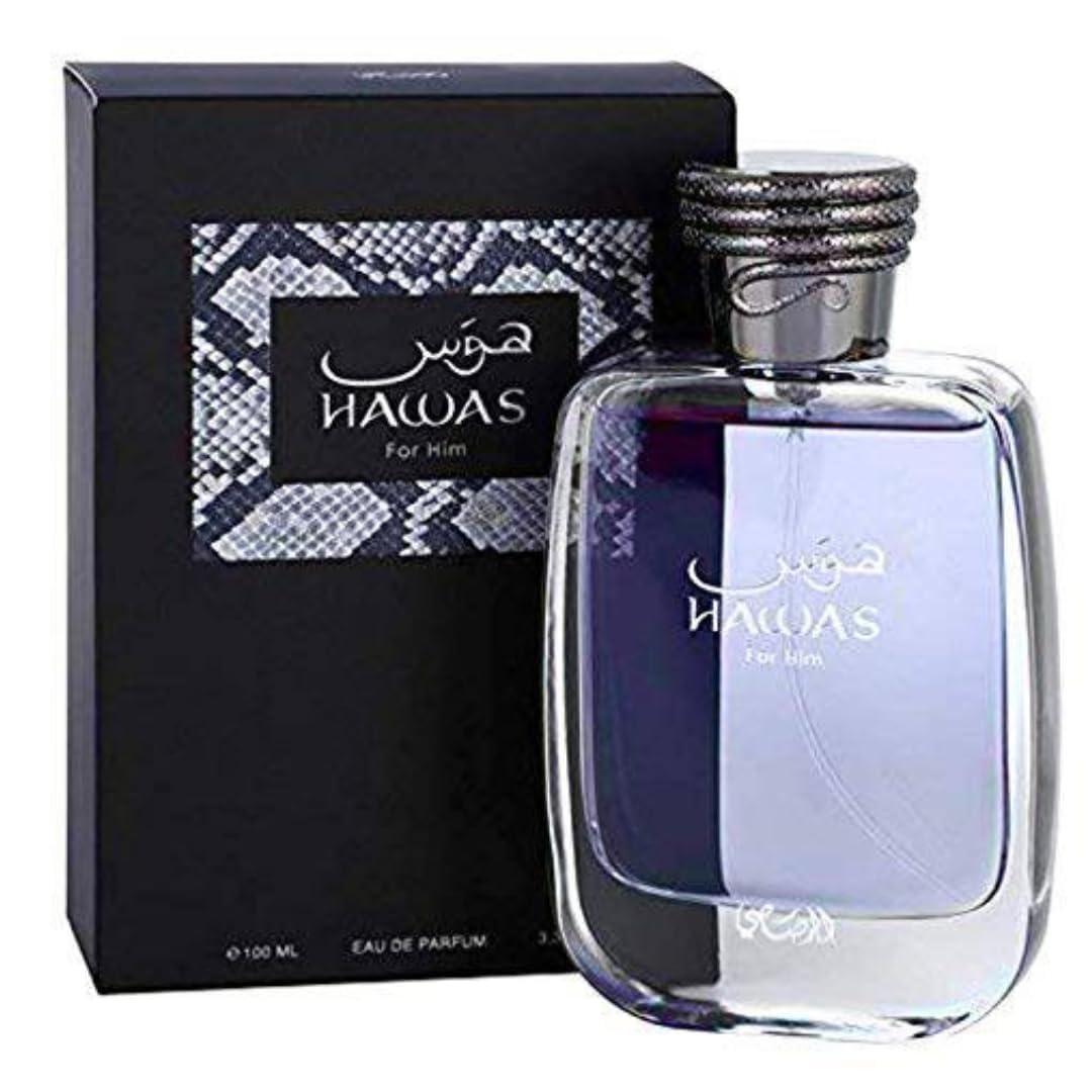 Hawas Eau de Parfum for Men – 100ml (3.33oz) | Bold & Captivating Fragrance for the Modern Man | Pack of 1
