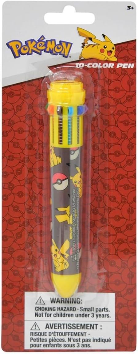 Pokemon Pikachu 10-1 Multicolor Retractable Pen