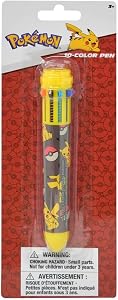 Pokemon Pikachu 10-1 Multicolor Retractable Pen