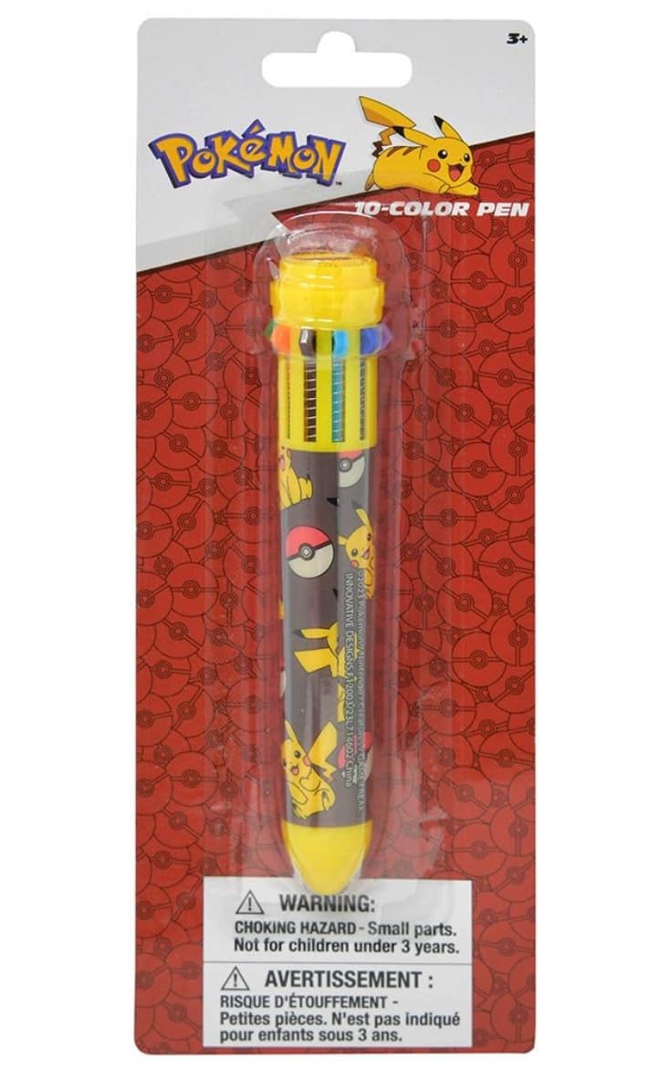 Pokemon Pikachu 10-1 Multicolor Retractable Pen