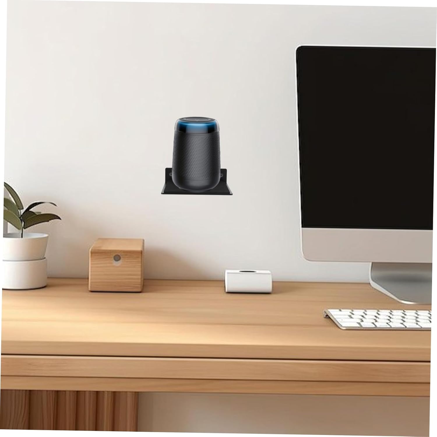 4pcs Full-Range Speaker Wall Mount Brackets Home Theater Satellite Speaker Holder Wall-Mounted Bracket for Home Audio Easy Installation