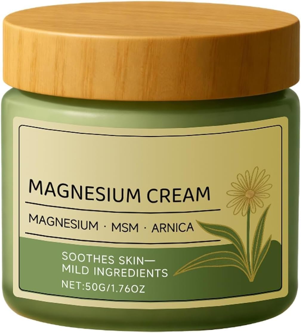 Generic New Total ReliefSun Soothing Magnesium Cream with MSM & Arnica, Nerve Relief Magnesium Cream Mild Ingredients for Skin Soothing, Daily Body CareCream (50g/1.76oz)