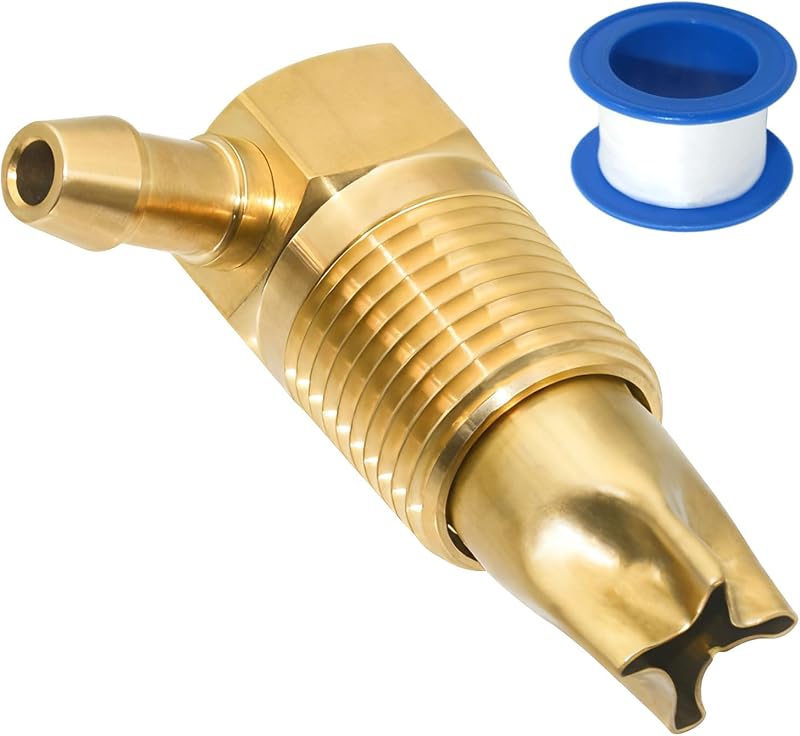 Válvula de respiro para tanque de combustível Sthangbig em latão – rosca 1/2" NPTF e mangueira 5/16"