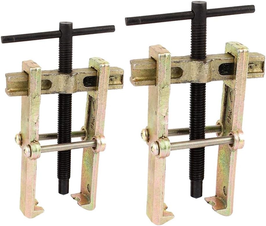 45 Steel Two Jaw Gear Puller Set - 3 & 4 inch - Easy Mechanic Car Gear Wheels Tool - Portable & Effective Bearing r Kit
