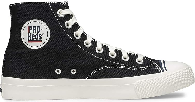 Keds Royal Hi Lace Up Fashion Sneaker, Black, 3.5