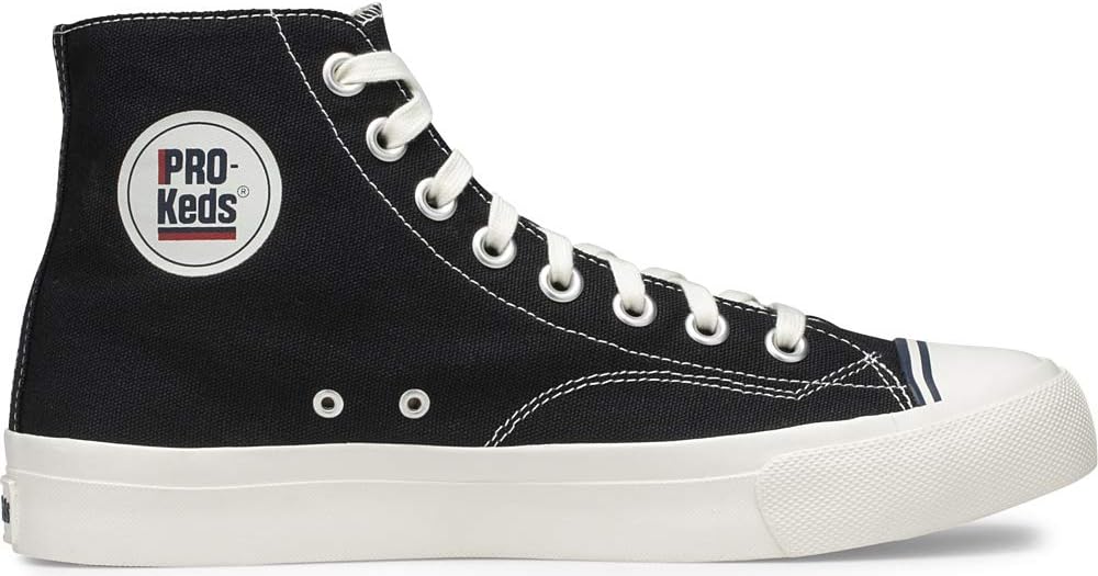 Keds Royal Hi Lace Up Fashion Sneaker, Black, 3.5