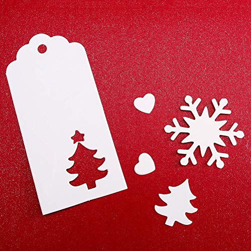 150 Pieces Christmas Gift Tags Kraft Paper Name Tags Snowflake Heart And Christmas Trees Shapes With 20 Meters Twine For Diy Arts Christmas Holiday Present() #TOP4