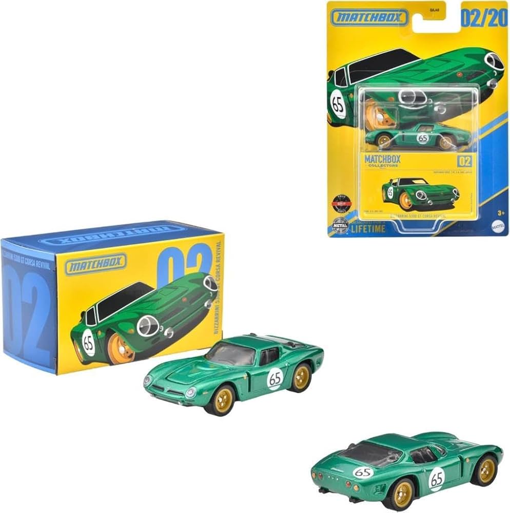 Matchbox Koleksiyon Araçlar GBJ48 - JCL33 BIZZARRINI 5300 GT CORSA