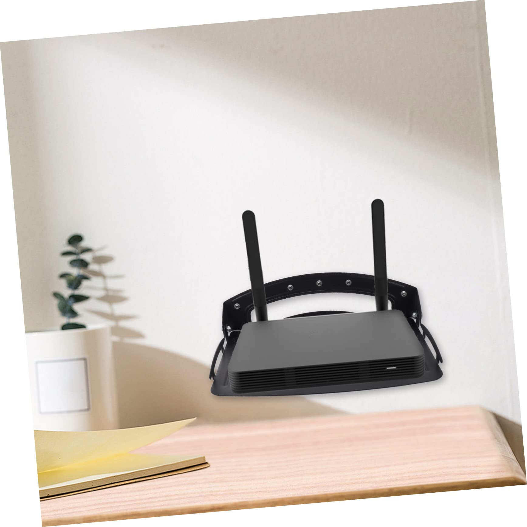 jojofuny Support Mural Pliable pour TV Étagère De Stockage pour Routeur Organisateur pour Téléviseur