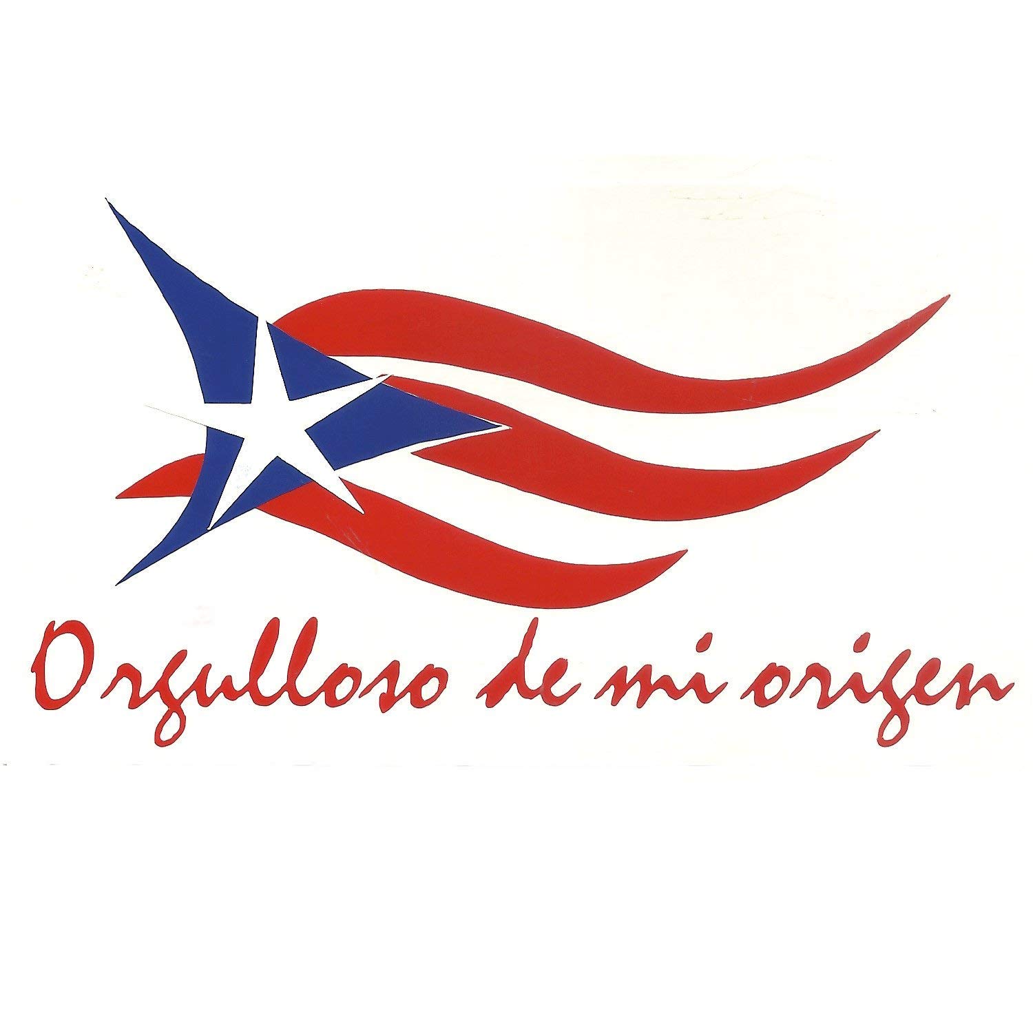 latinos r us Puerto Rico Flag Decal Orgulloso de mi Origen