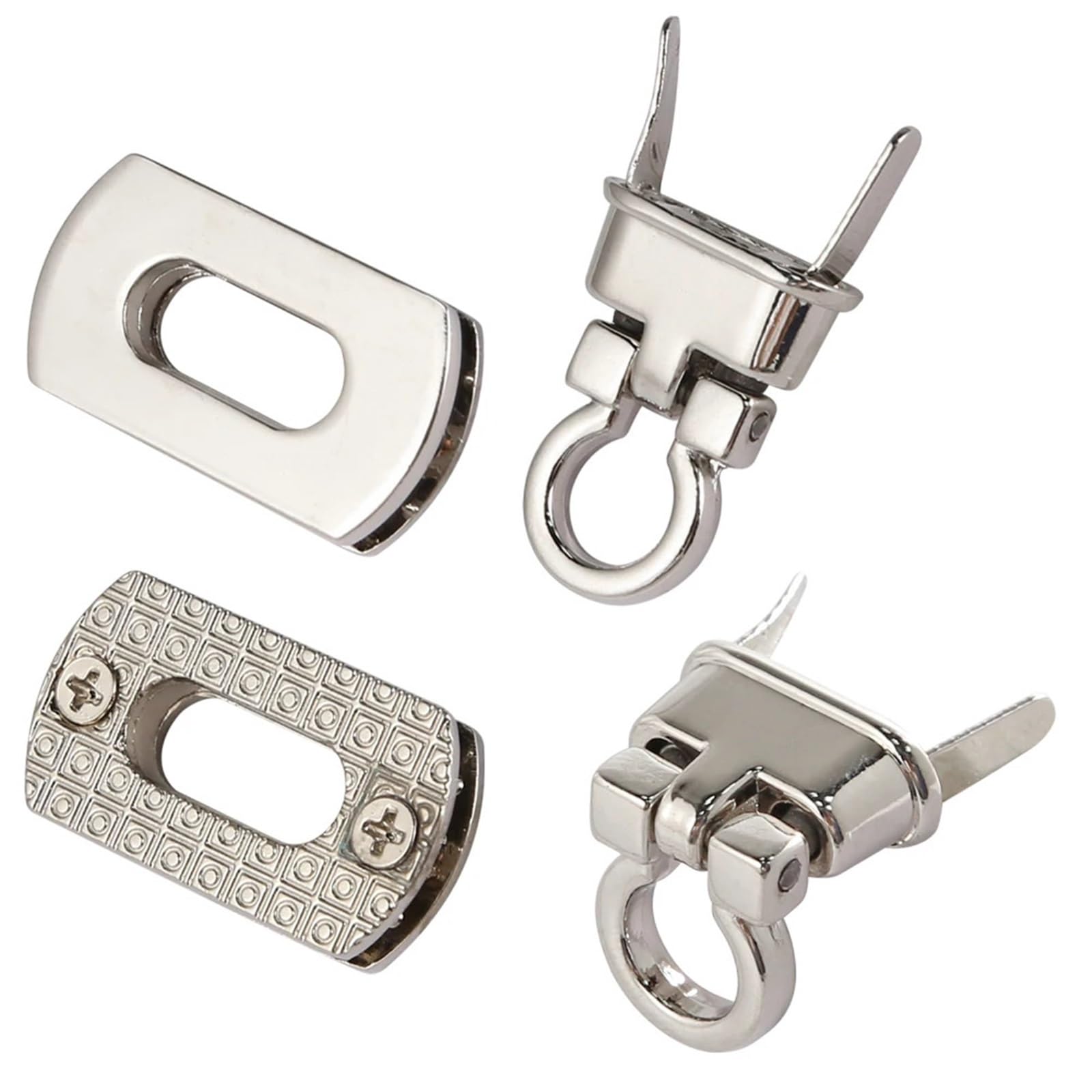 Skręć zamek, zamknij portfel, Zapięcia do torebek, zestaw 10 szt., szerokość 3,1 cm, wielokolorowe, metalowe zapięcie do samodzielnego wykonania torebki(Cinnamon)