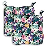 Classic Accessories for Vera Bradley Outdoor Chair Cushion, 19 x 19 x 5 Inch, 2 Pack, Star Foliage Multi, Outdoor Chair Cushions, Patio Chair Cushions, Patio Cushions