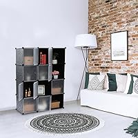 Vista 4 de Cube Storage -13.8"x17.7" Depth Cube (12 Cubes) Organizer Shelves Clothes Dresser Closet Storage Organizer Cabinet Shelving Bookshelf Toy Organizer