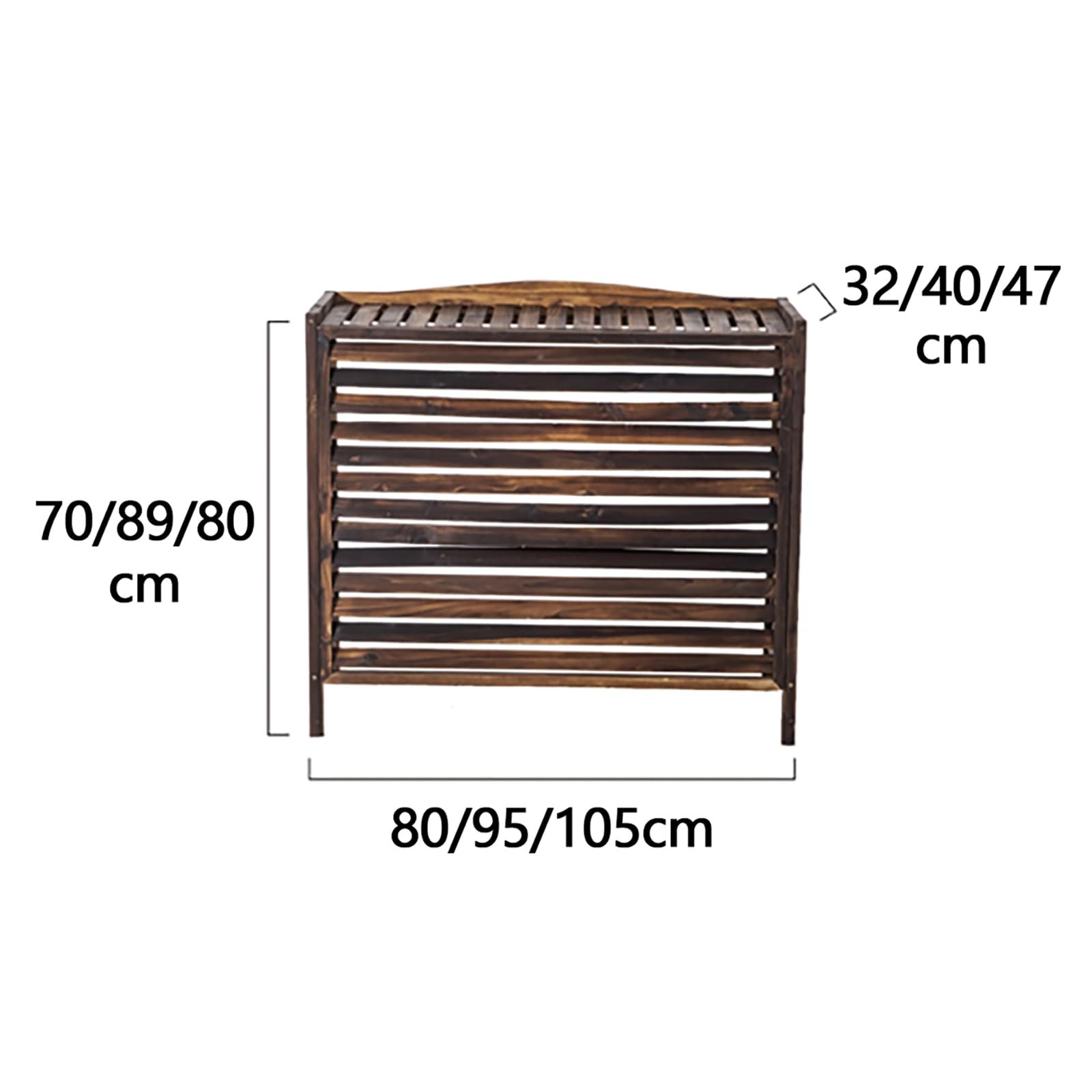 Cubierta De Aire Acondicionado Exterior, Madera Cubre Para Aire Acondicionado, Pantalla De Privacidad Decorativo, Rejilla Para Aire Acondicionado, Fundas Aire Acondicionado (Size : 105x47x80cm/41.3x1