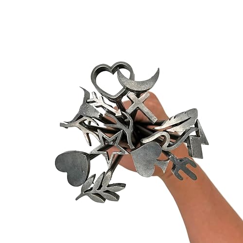 Boho Western Mini Branding Irons Set, 15 Pieces, Decorative Stamps