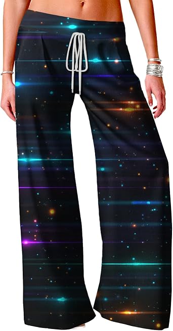 MARSVOVO Wide Leg Sweatpants for Women Fall Winter Elastic High Waisted Athletic Casual Comfy Vacation Travel Harem Pants