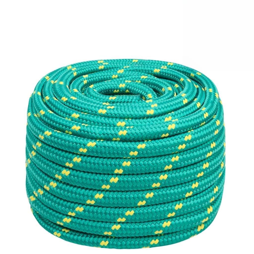 Corde de bateau et jardin en polypropylène vert pour le camping