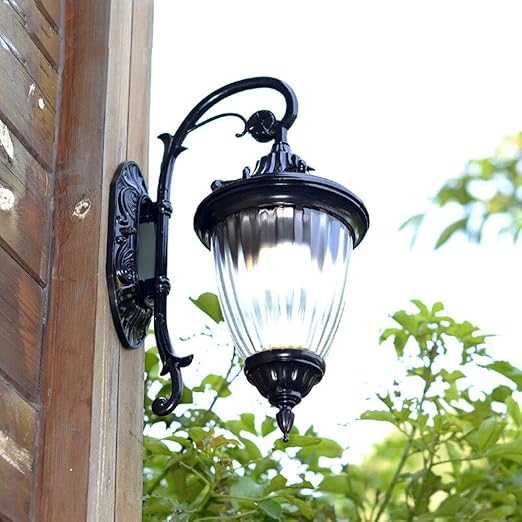 OZZKI Wandmontage licht Retro buiten IP55 Waterdichte wandlamp Lamp Garden Decoratie E27 Buitenwandlicht Community Road Lighting Traditionele Victoria Antique Aluminium Wall Lantern Binnenlicht photo 3