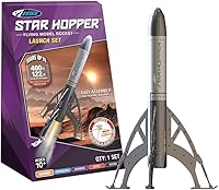 Estes Star Hopper Rocket Launch Set - Beginner No-Glue Kit, 400ft Flights, Mini Pad & Controller