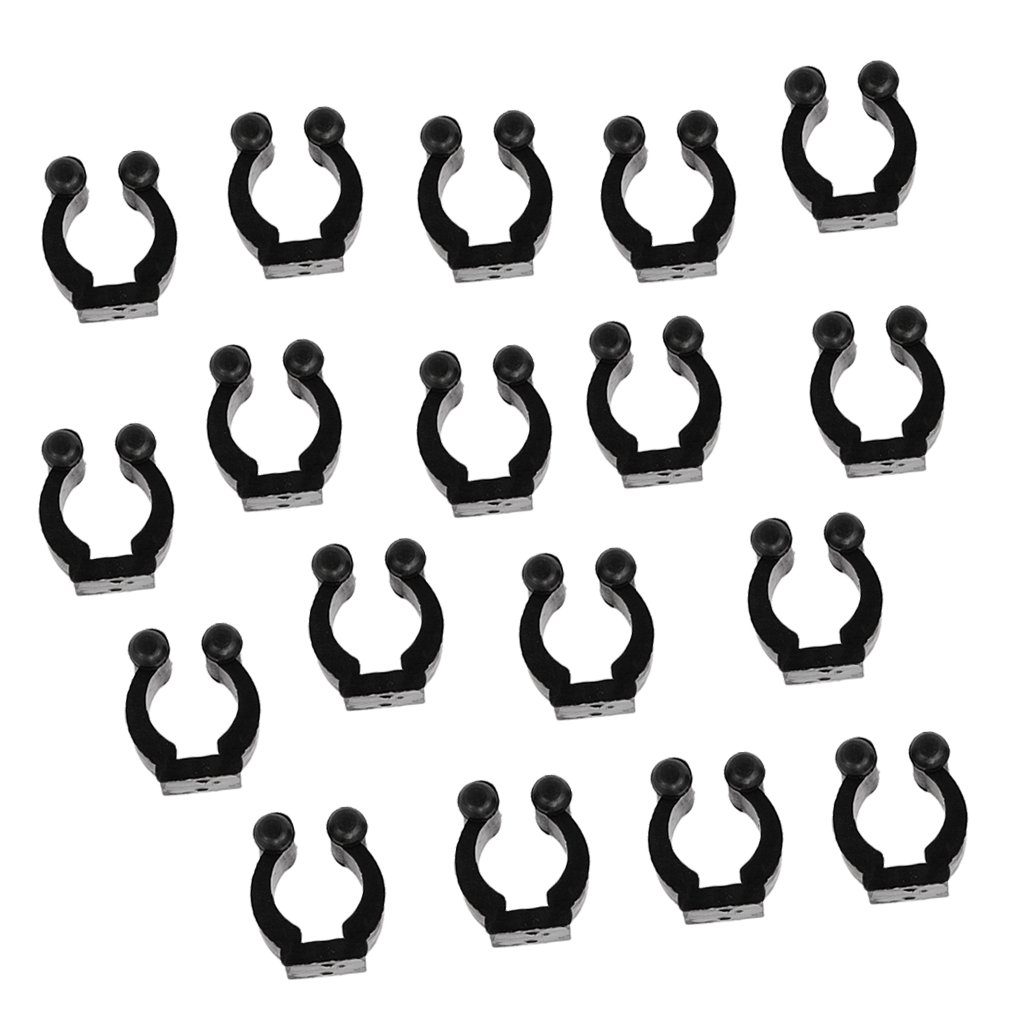 Phenovo 18 Pieces Billiards Snooker Cue Locating Clip Holder for Pool Cue Racks 4