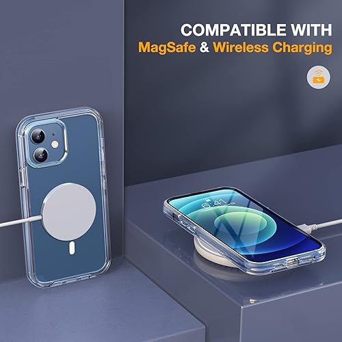 Miniatura 5 de Miracase Serie de vidrio magnético para iPhone 1212 Pro - Funda protectora resistente de cuerpo completo con protector de pantalla de vidrio