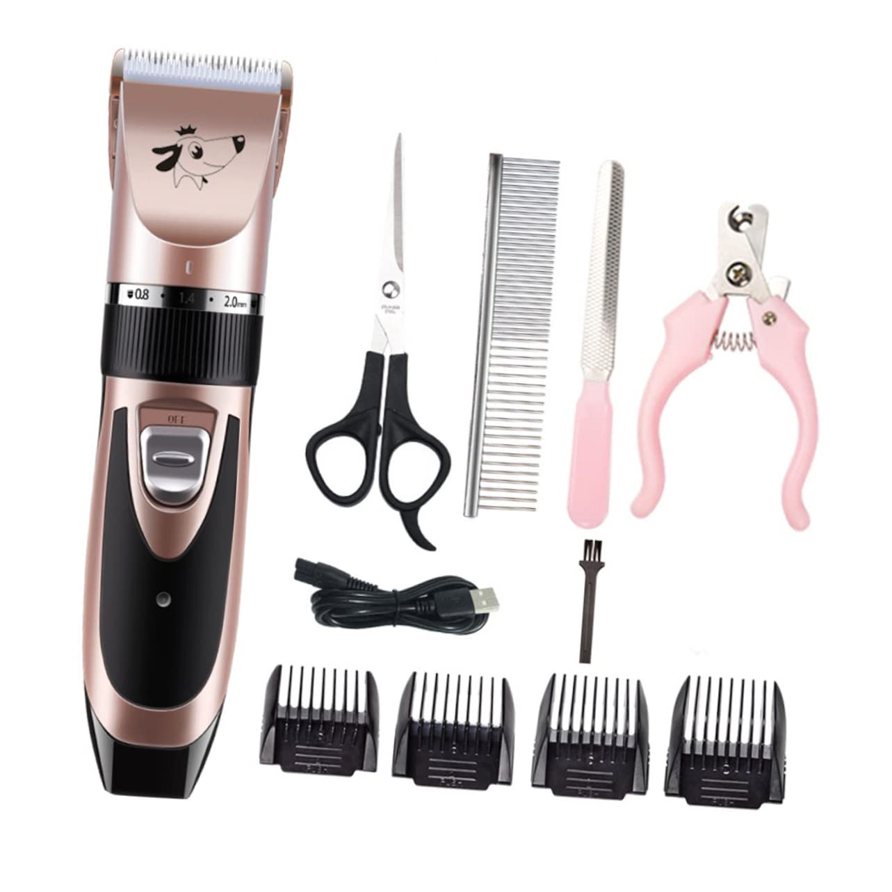 Abaodam Pet Hair Clipper Dog Grooming Tool Mini Trimmer Electric Dog Clippers Pet Hair Trimmer Easy to Clean No Noise