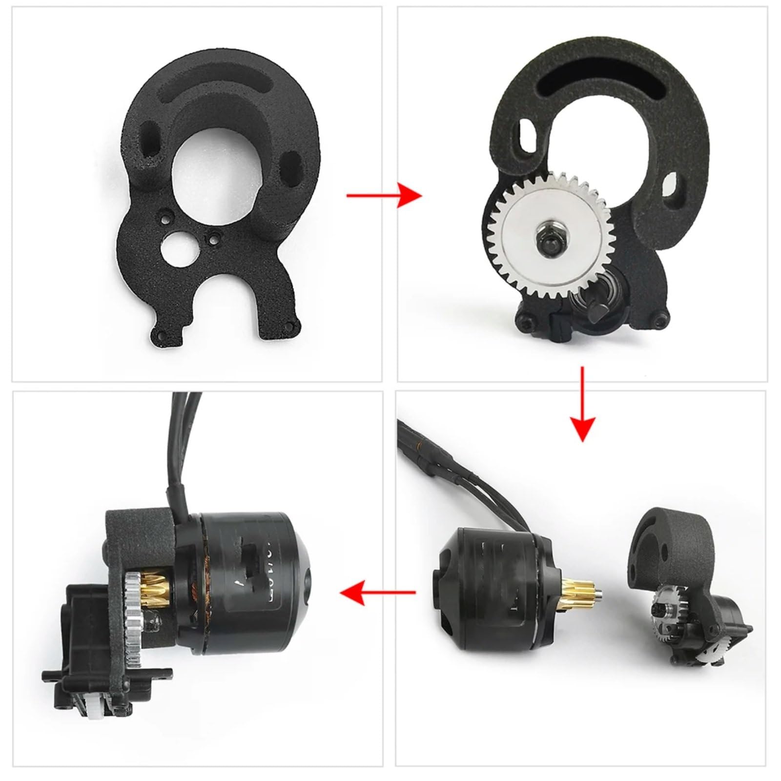 FUSÉE DE DIRECTION AVANT EN LAITON POUR AXIAL SCX24 | Passe-Temps 3000