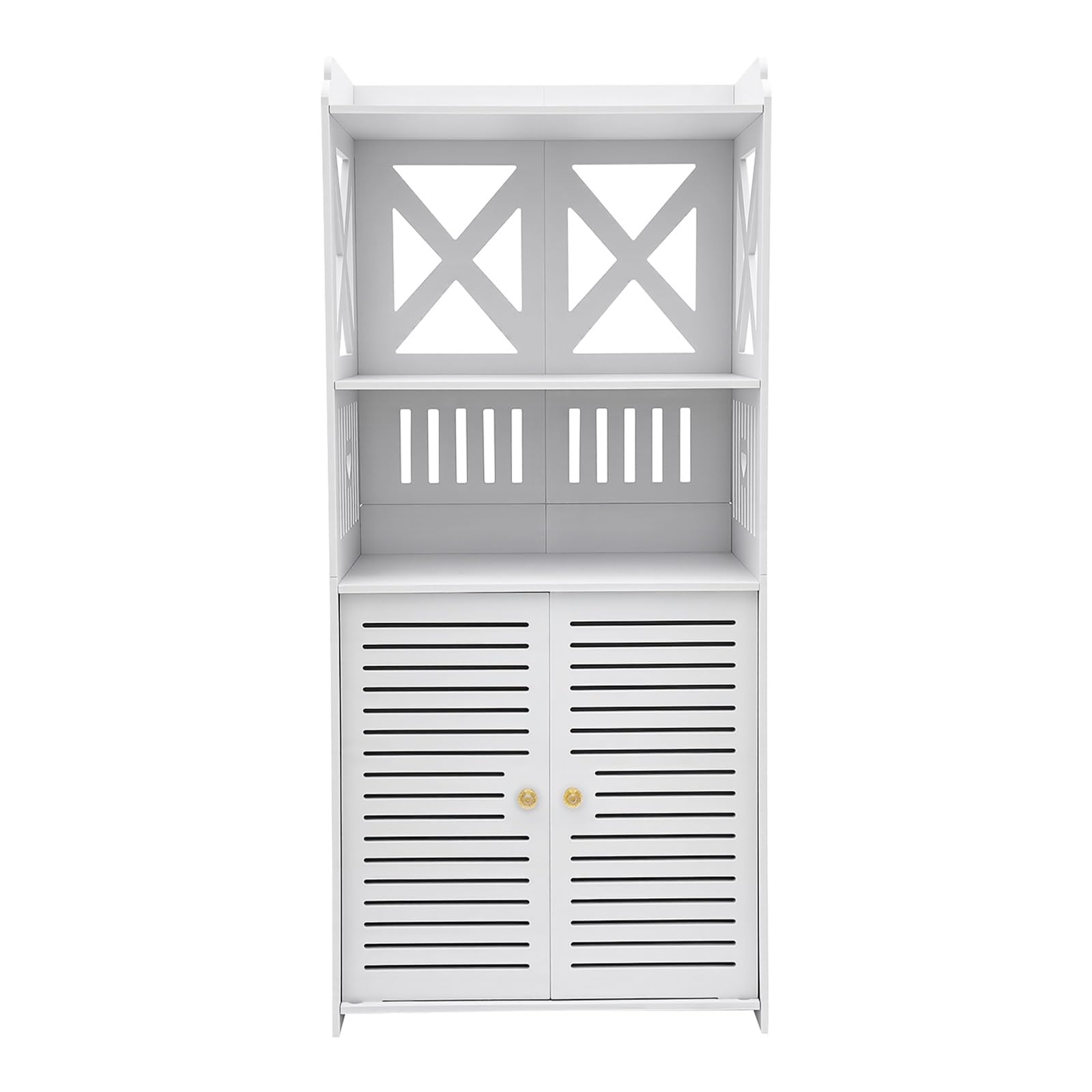 Armadietto da bagno, 40 x 25 x 90 cm, bianco