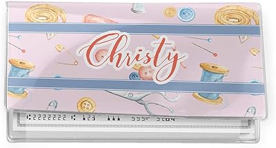YouCustomizeIt Sewing Time Vinyl Checkbook Cover (Personalized)
