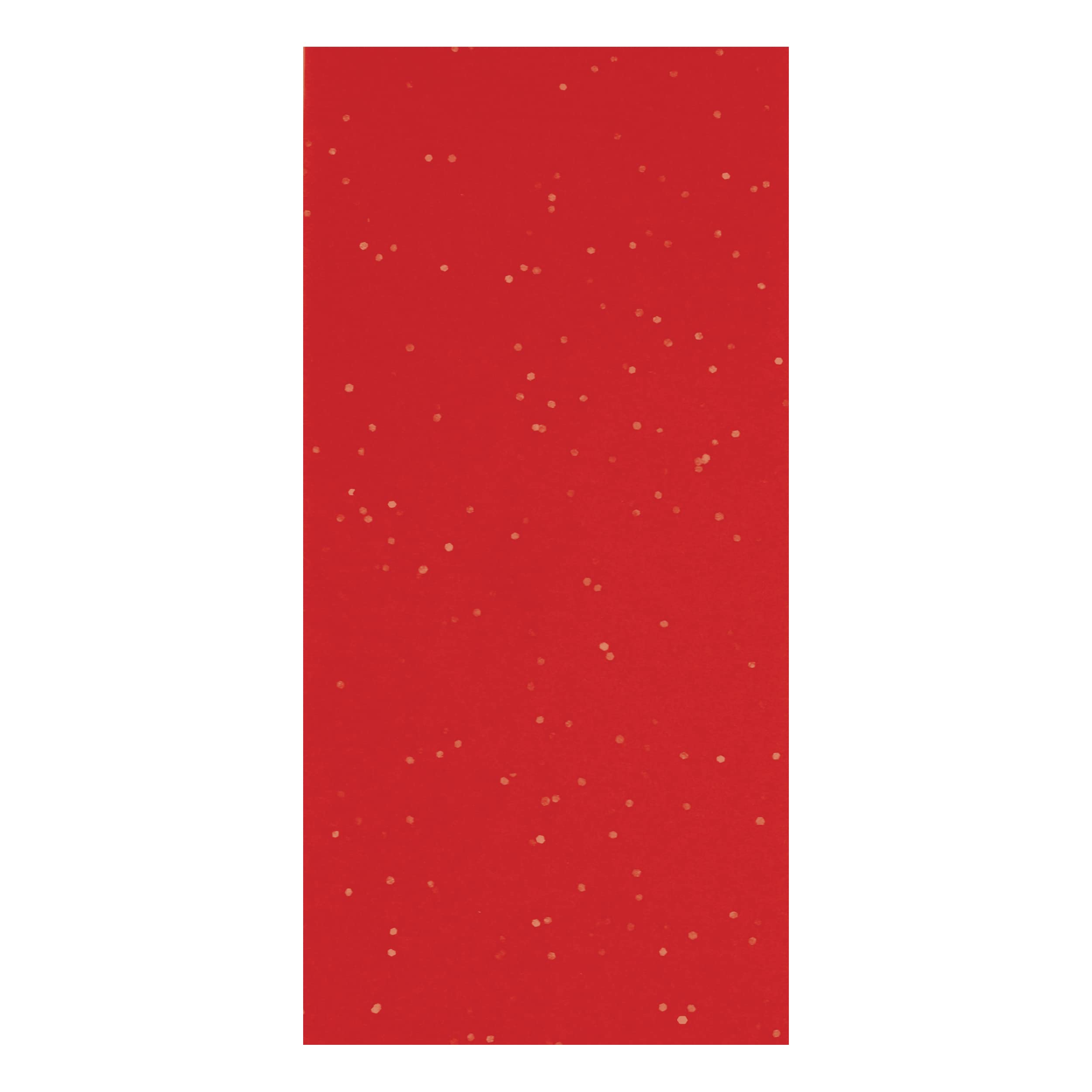 Eurowrap Red Glitter Tissue Paper - 6 Sheets