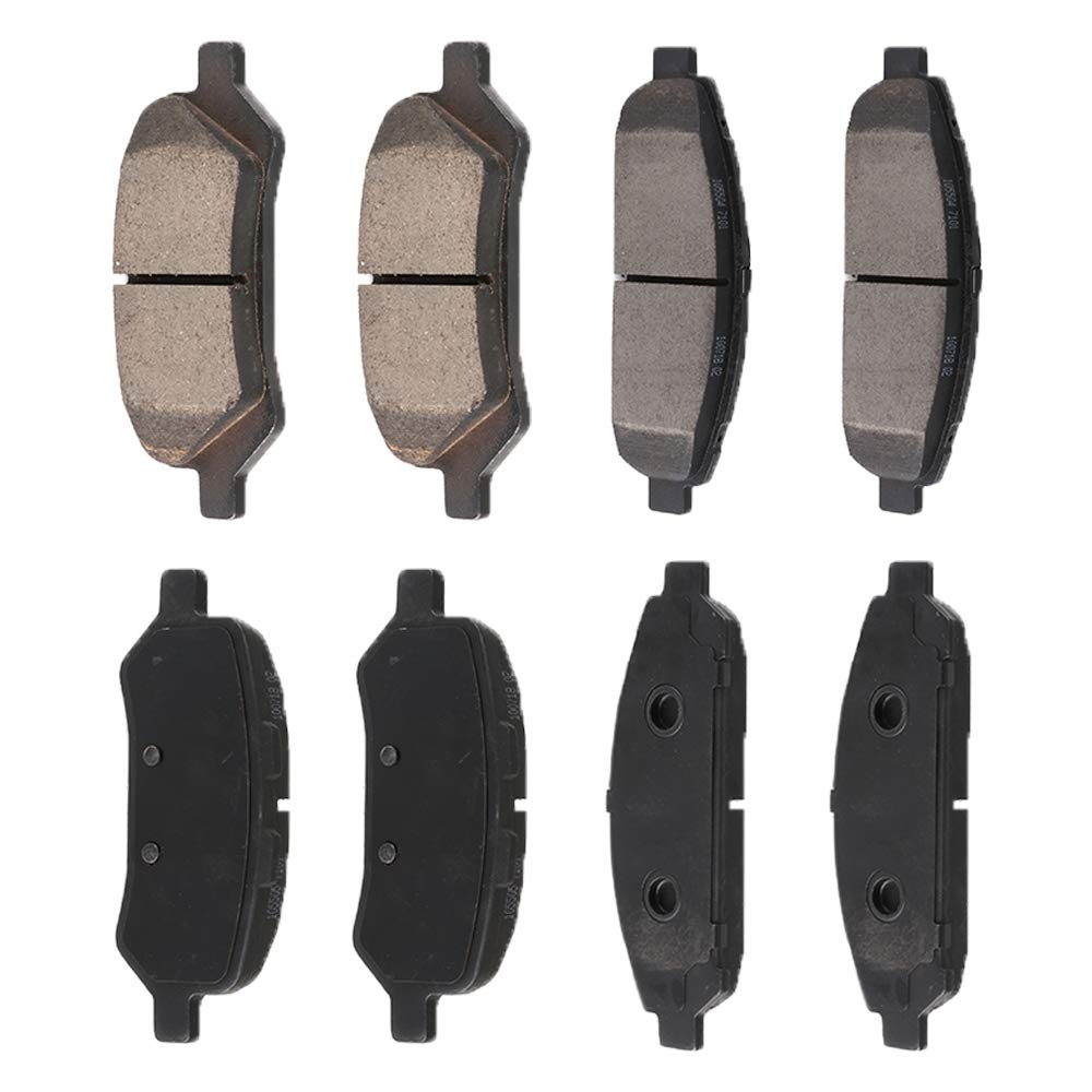 cciyu D1401 D1402 Front &amp; Rear Professional Ceramic Brake Pads Set fit For 2009-2016 For Toyota Venza