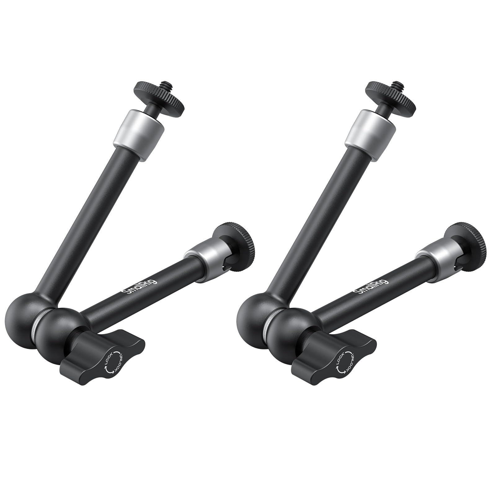 SMALLRIG 9,8-calowy Magic Arm 2-Pack, regulowany przegubowy uchwyt cierny z gwintem 1/4"-20, do montażu monitora kamery/światła LED, 5317