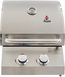 Churrasqueira a Gás Chaleur Grill de Embutir 2 queimadores para Bancada Chaleur Brasil