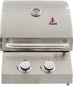 Churrasqueira a Gás Chaleur Grill de Embutir 2 queimadores para Bancada Chaleur Brasil