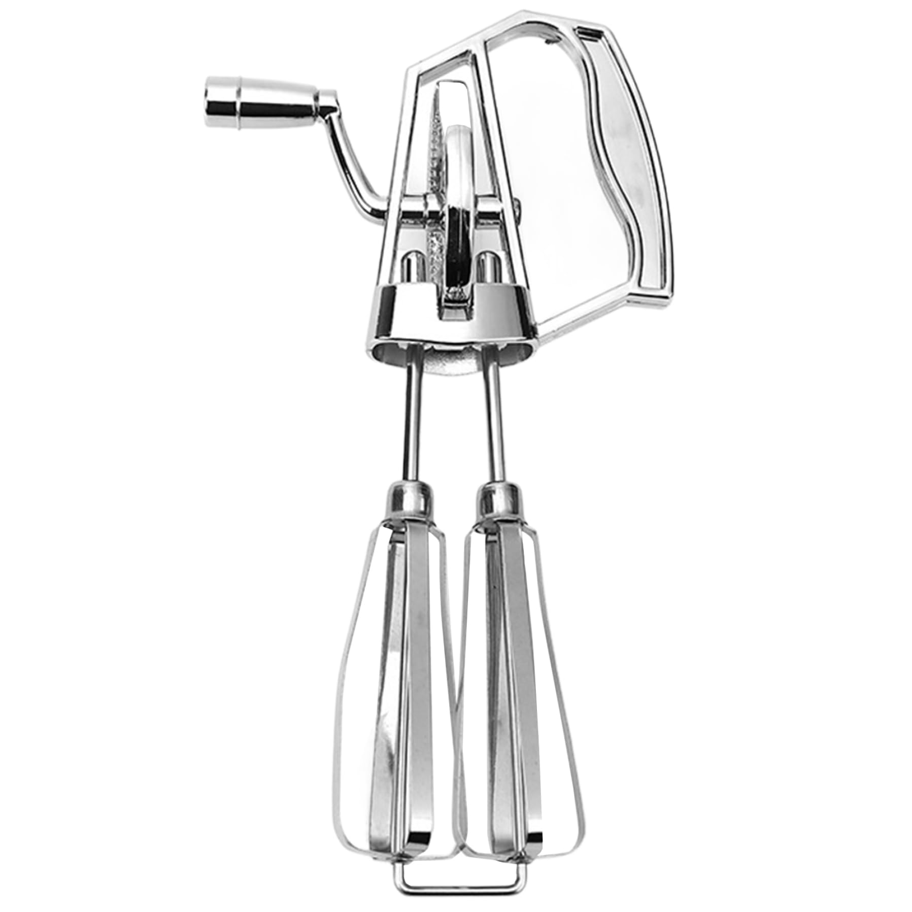 Peosaard Manual Hand Mixer Egg Beater Hand Crank 5 5x10in Stainless Steel Manual Hand Mixer Plated Egg Beater