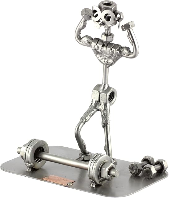 Steelman24 I Nuts and bolts sculpture Strong Man I Handmade ornaments I Made in Germany I I Metal figurine