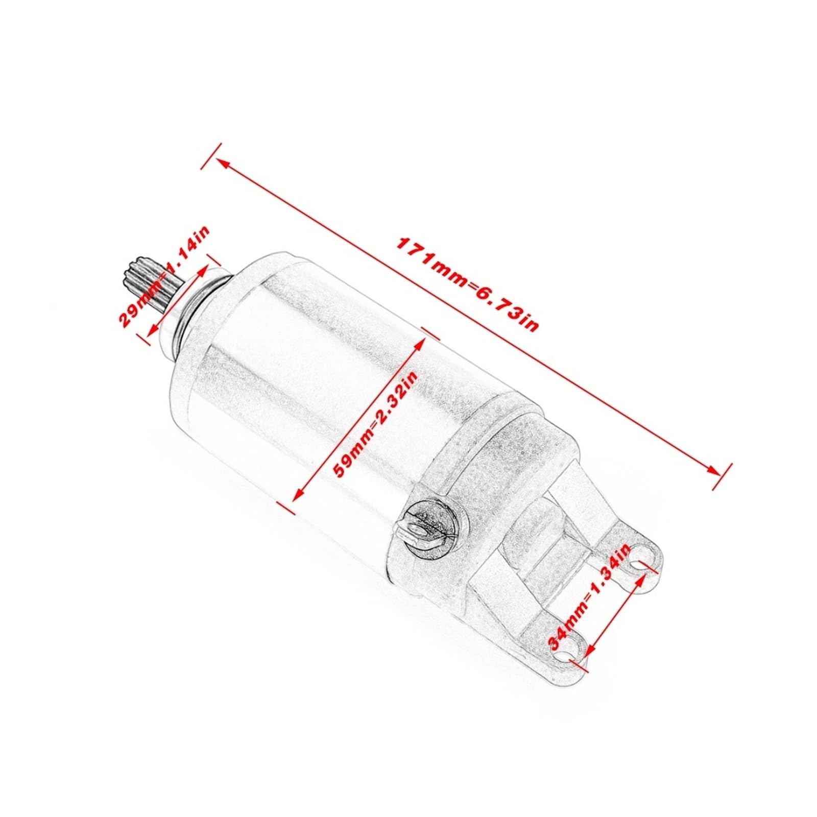 Para SUZUKI AN250 AN400 Burgman 200 250 400 125 150 Parte 31100-14F01 Piezas De Motor Motocicleta Arrancador Motor de arranque motocicleta
