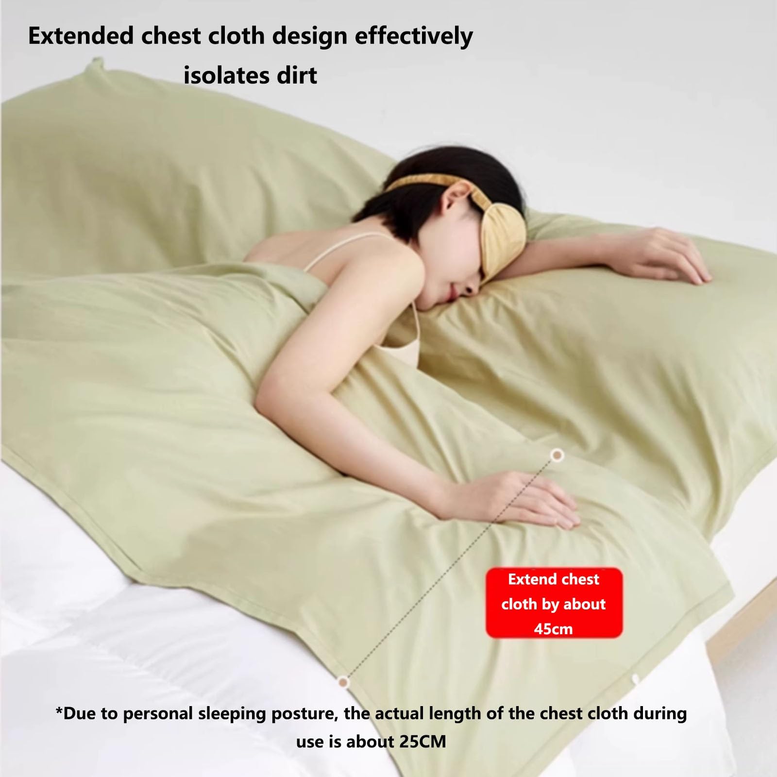 Forro Plegable for Saco de Dormir con Aislamiento de Hotel, Ropa de Cama de Viaje Suave y Transpirable, Saco de Dormir Lavable for Camping en Hotel