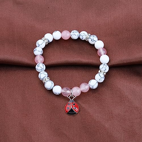 Image of BAUNA Ladybug Bracelet Good Luck Gift for Ladybug Fan Always Remember You Are Stronger