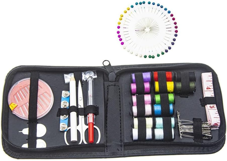 ASWRTYJO Needle and Thread Set Portable Sewing Kit Home Sewing Tool Combination Sewing Box
