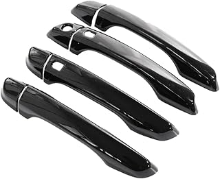 AEIOUPMMA Pegatina Decorativa para manija Puerta Exterior Color Negro Brillante,Accesorios protección para Coche para Opel Corsa F 2020 2021 2022 2023(4Handle 2 Buttons)