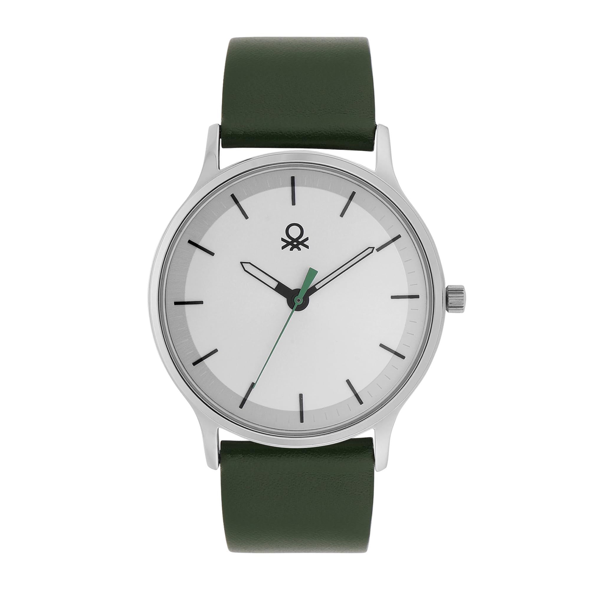 United Colors of Benetton Iconic Men Silver Round Dial Analog Watch - UWUCG1400