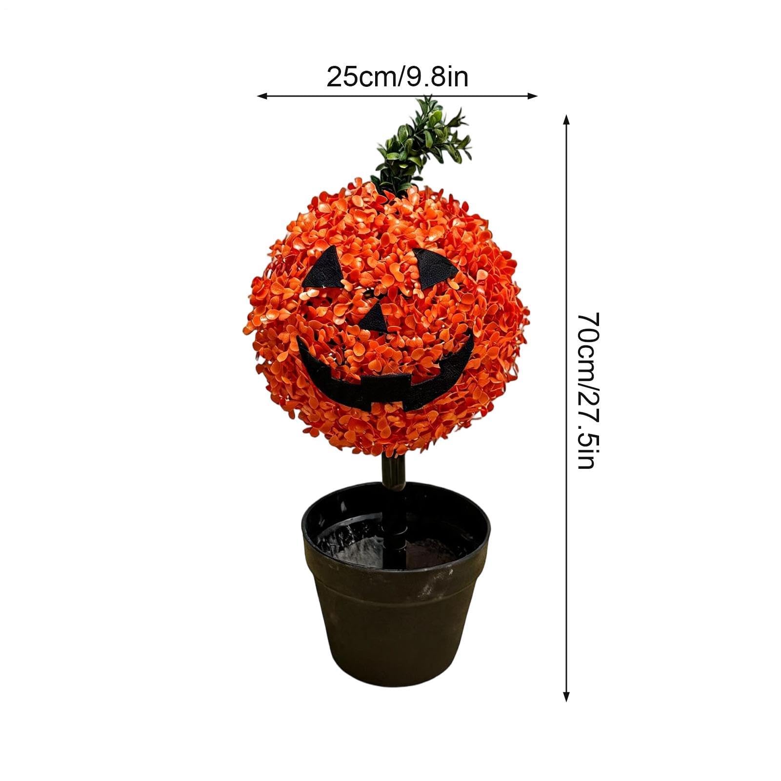 Albero di Artificiale 70 Cm Decorazione Spettrale Da Giardino Con Pianta