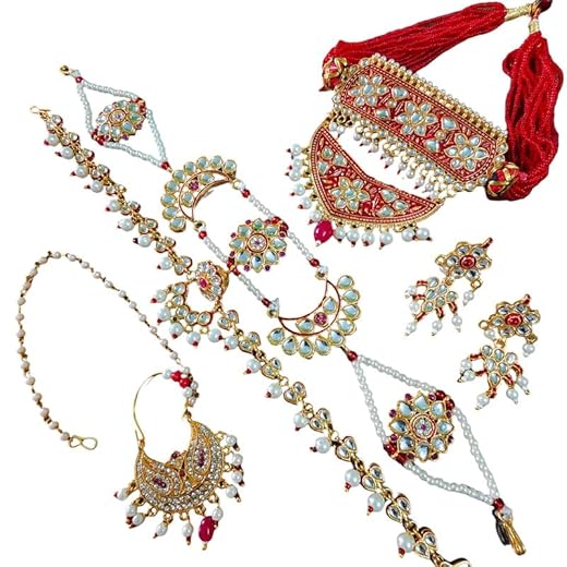 RAJASTHANI GAHANA Festival Combo Jewelry Set For Women & Girls(Rubi)