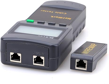 SC8108 Network Cable Tester CAT5 CAT6 RJ45 LAN Phone Cable Wire Testing Tool with Wiremap Adapter