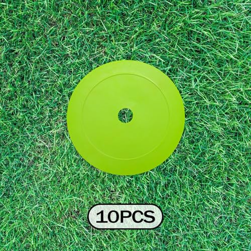10x Markers Flat Cones Non Slip Plates Sit Spots 15 cm Field Court Markers for Soccer Agility Football Training2